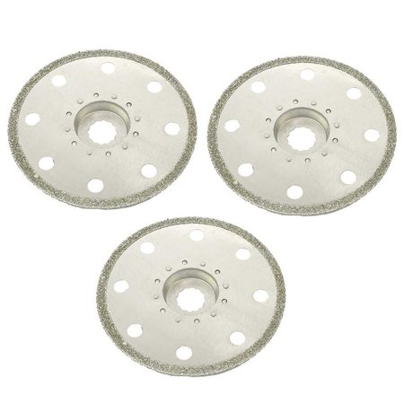 VERSA TOOL 100mm Full Round Electroplated Diamond Grout Blade, 10mm Offset Mount, PK 3 SB3ZZ-D